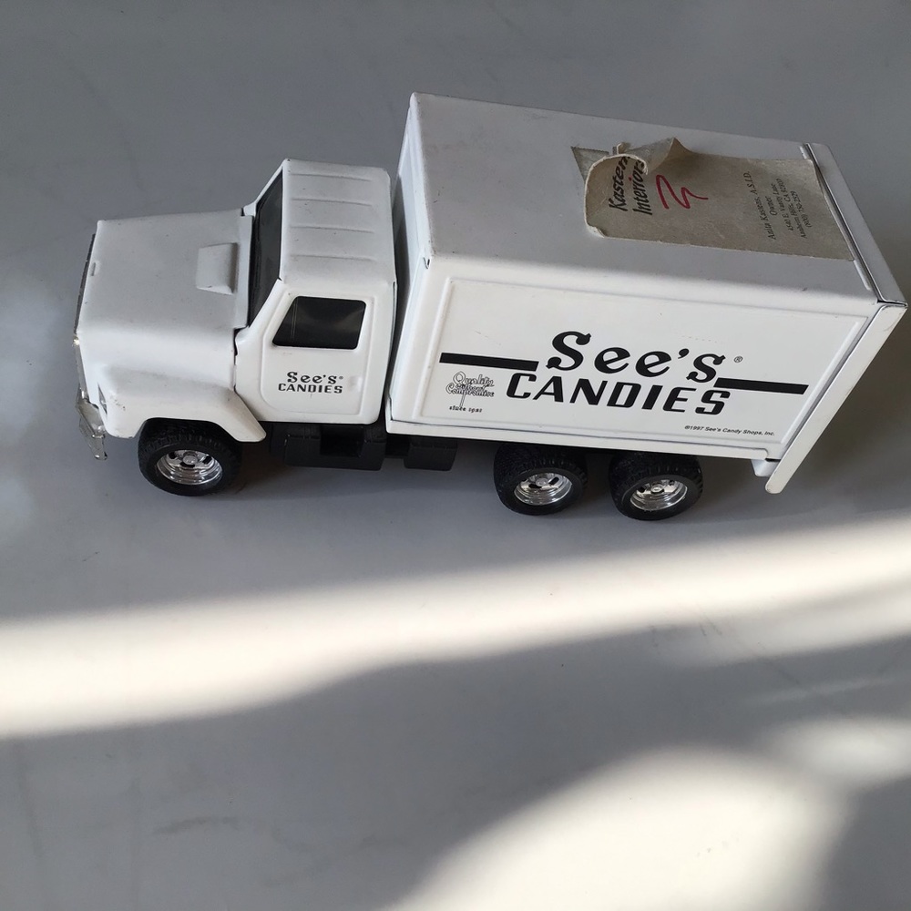 Vintage sees candy delivery truck die cast metal